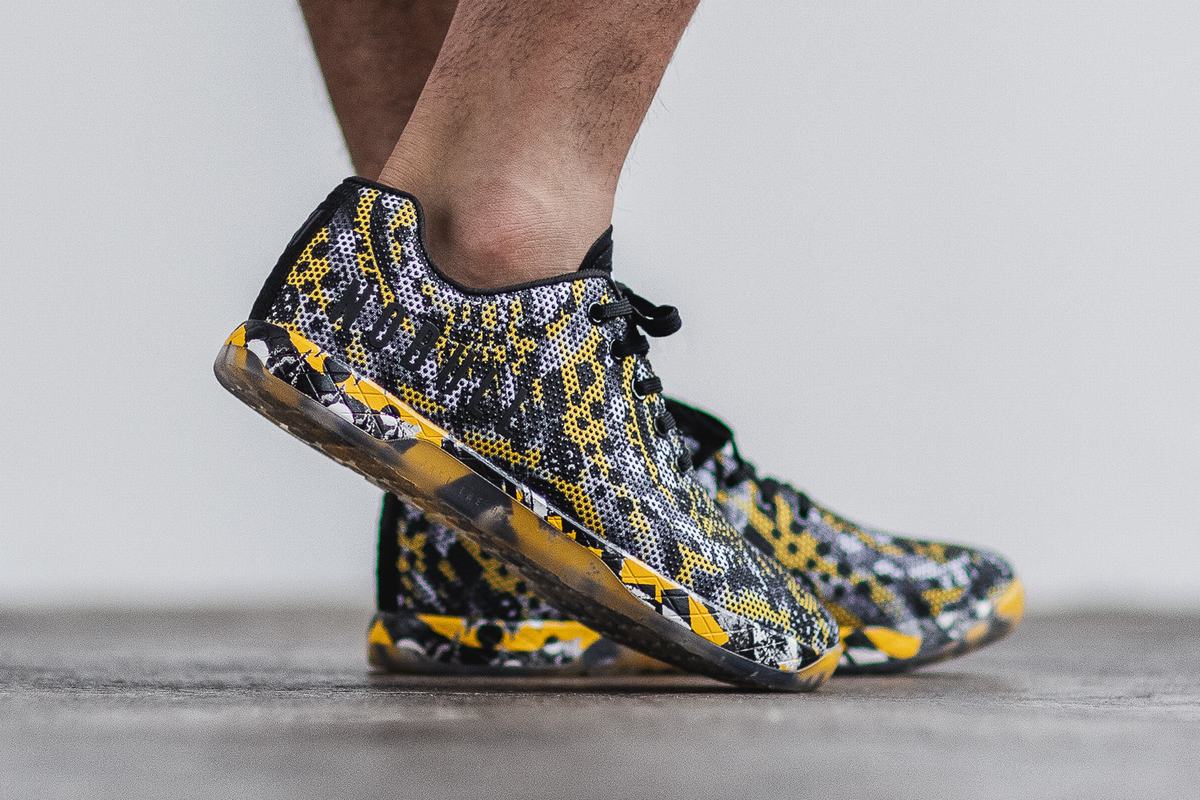 Nobull Superfabric Artists For Humanity Men's Trainers Black Yellow | Australia (ZL3850)